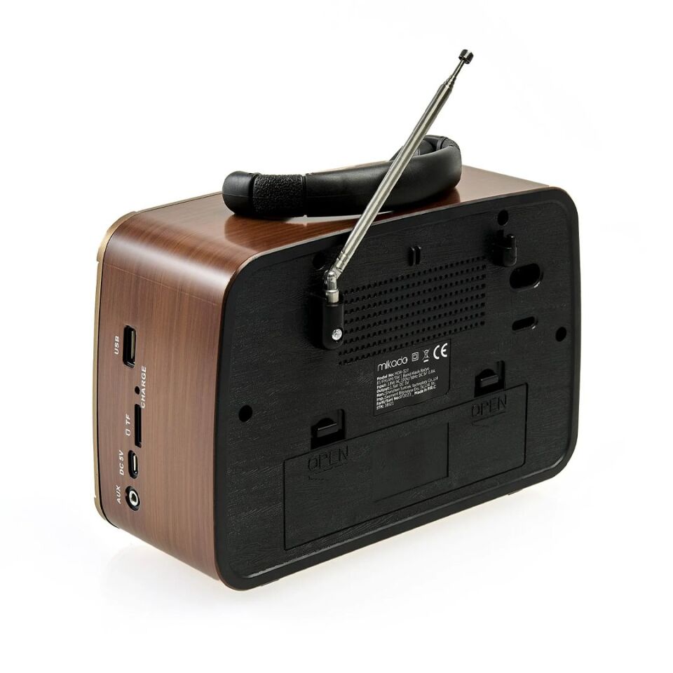 Mikado MDR-327 Ahşap Bluetooth Destekli Nostaljik Radyo