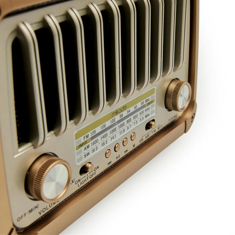 Mikado MDR-327 Ahşap Bluetooth Destekli Nostaljik Radyo