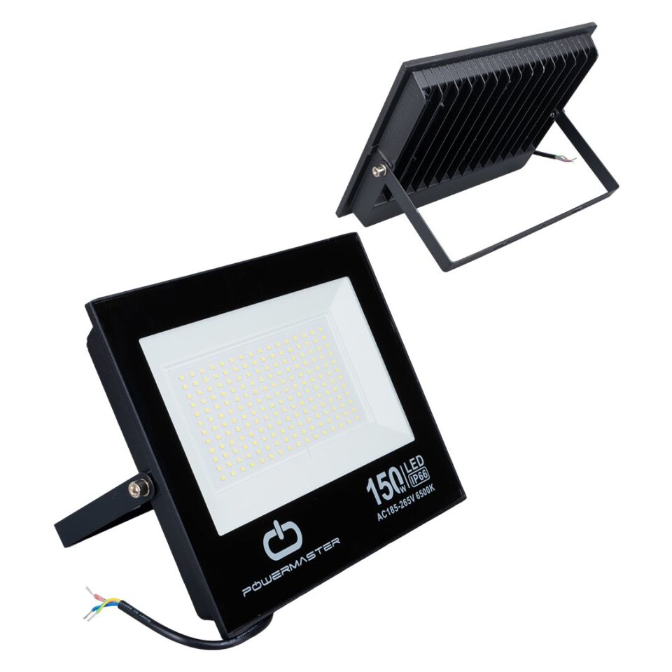 Powermaster PM-22586 150 Watt Siyah Slim Kasa Led Projektör