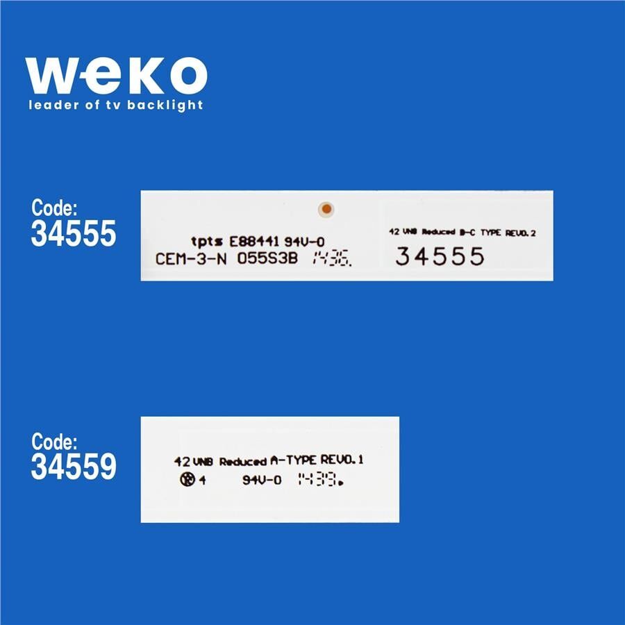Wkset-5019 34555X2 34559X4 42 Vnb Reduced 6 Adet Led Bar