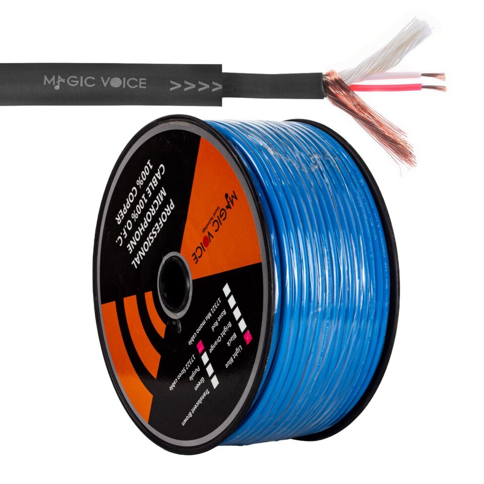 Magicvoice Mi̇krofon Kablosu Stereo 1. Kali̇te 100 Metre