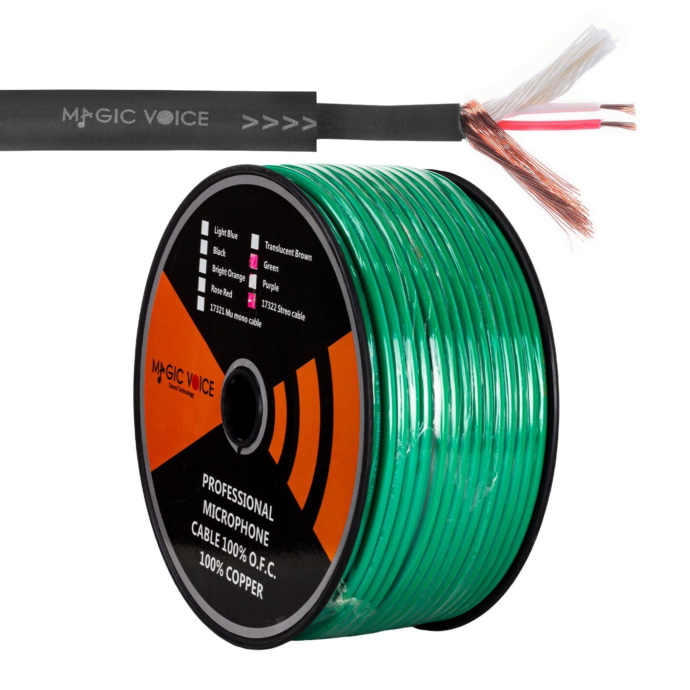 Magicvoice Mi̇krofon Kablosu Stereo 1. Kali̇te 100 Metre