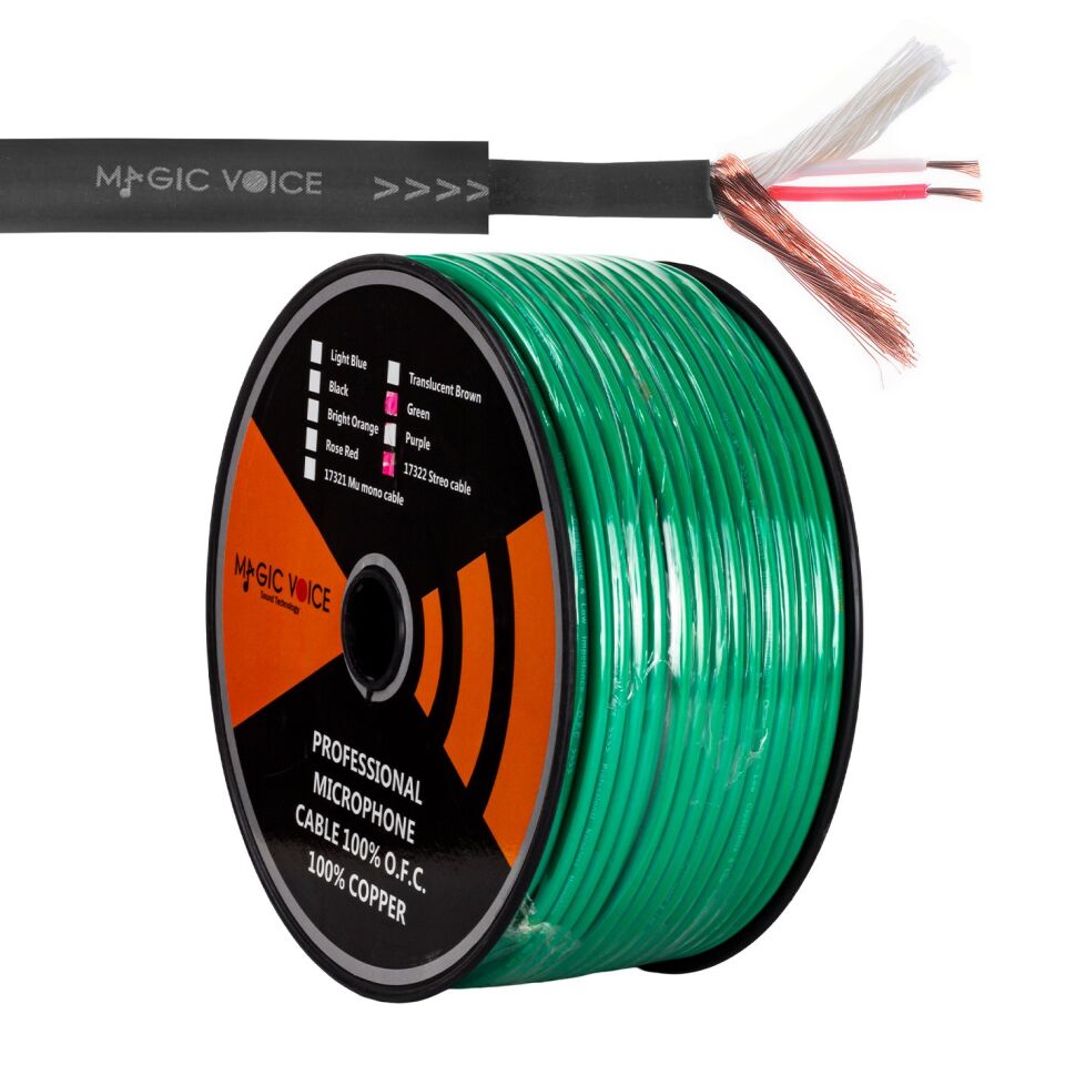 Magicvoice Mi̇krofon Kablosu Stereo 1. Kali̇te 100 Metre