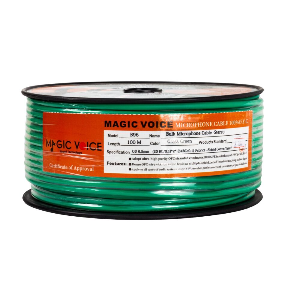 Magicvoice Mi̇krofon Kablosu Stereo 1. Kali̇te 100 Metre