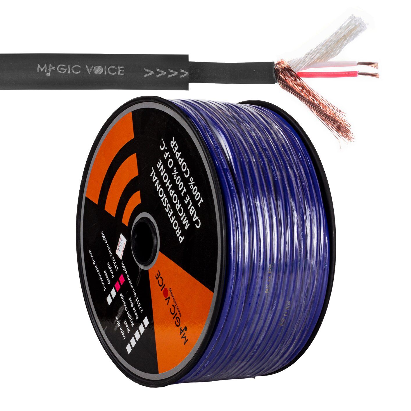 Magicvoice Mi̇krofon Kablosu Stereo 1. Kali̇te 100 Metre