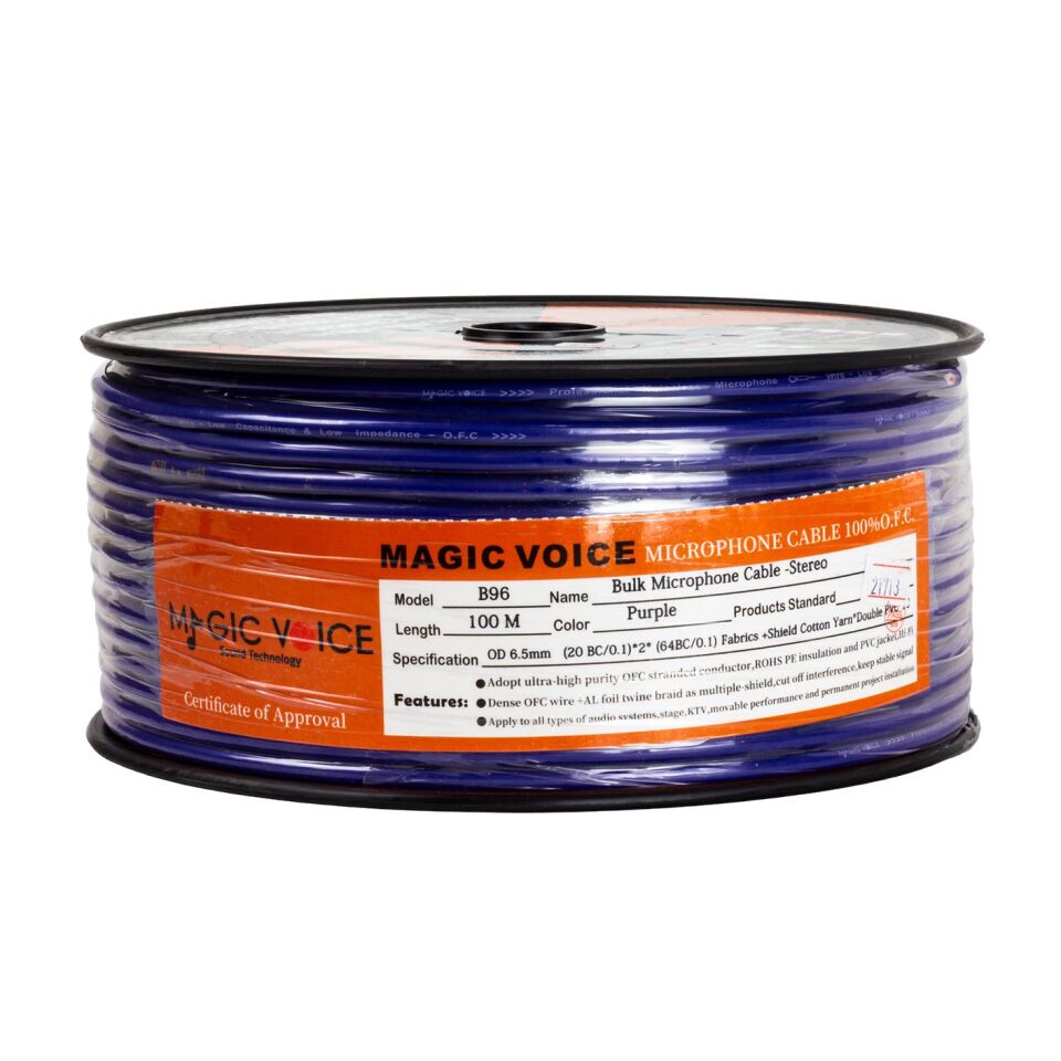 Magicvoice Mi̇krofon Kablosu Stereo 1. Kali̇te 100 Metre
