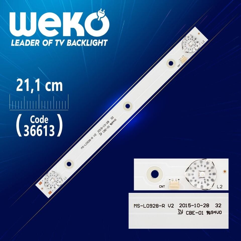 MS-L0928-R V2 2 LEDLİ 21.1 CM - Tv Led Bar