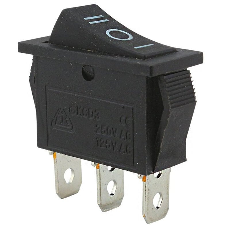 Powermaster IC-117 Dar Işıksız On-Off-On 3P Yaylı Anahtar