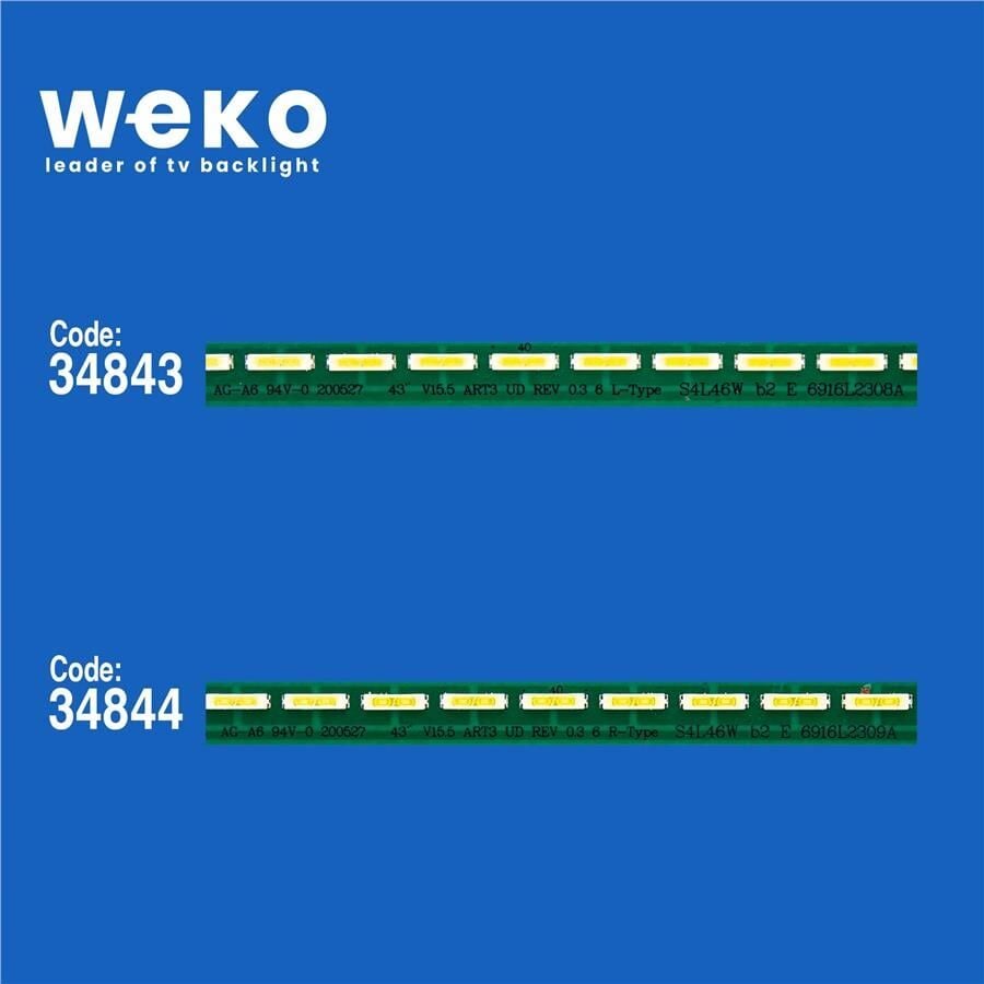 Wkset-5057 34843X1 34844X1 43 V15.5 Art3 Ud Rev 0.3 2 Adet Led Bar (45Led)