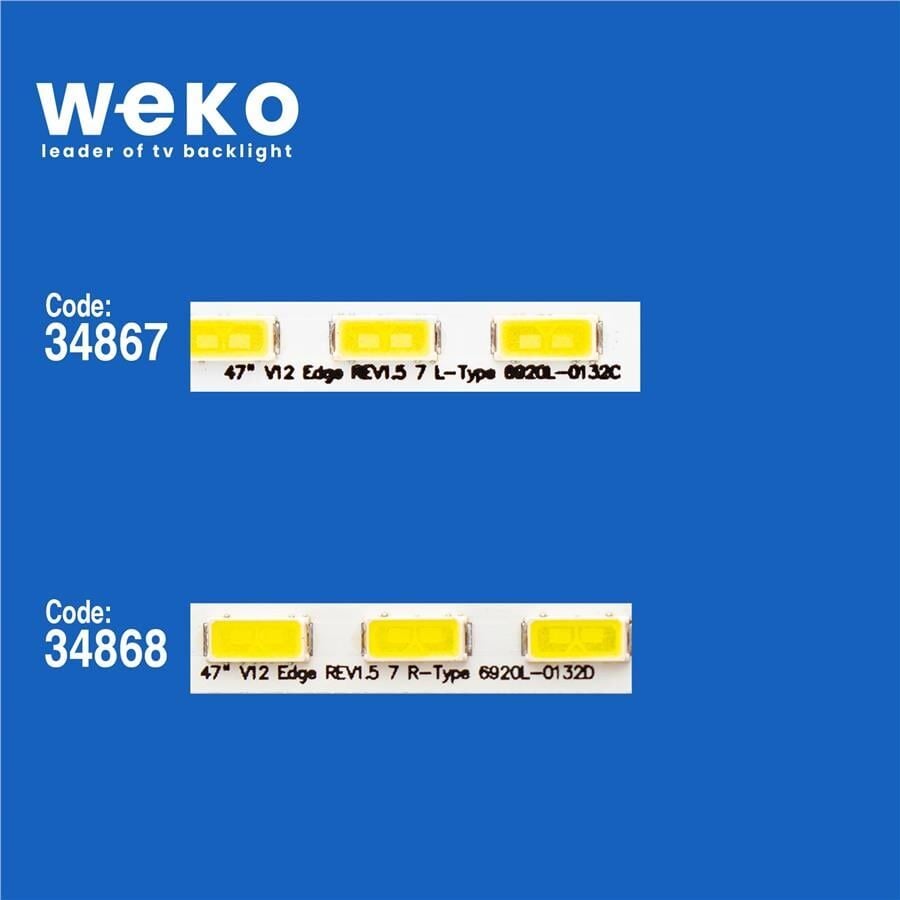 Wkset-5064 34867X1 34868X1 47 V12 Edge Rev1.5 2 Adet Led Bar (54Led)