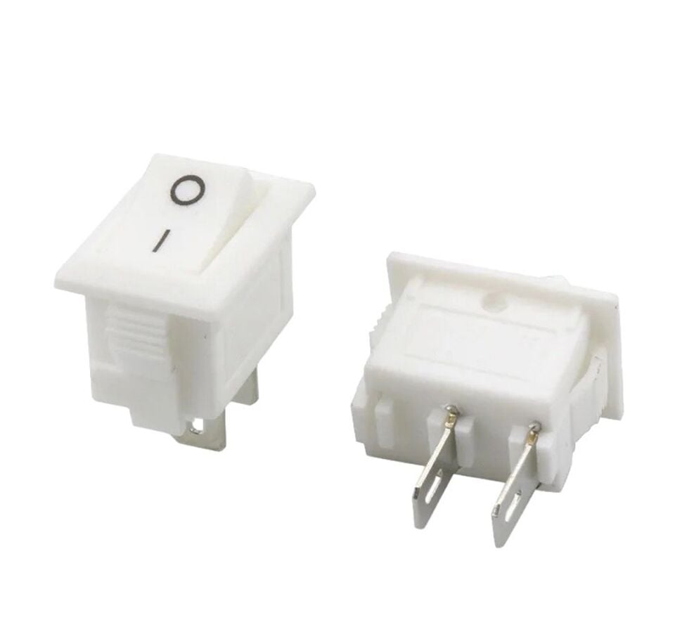 Powermaster IC-120B Mini Işıksız On-Off 2P Anahtar Beyaz