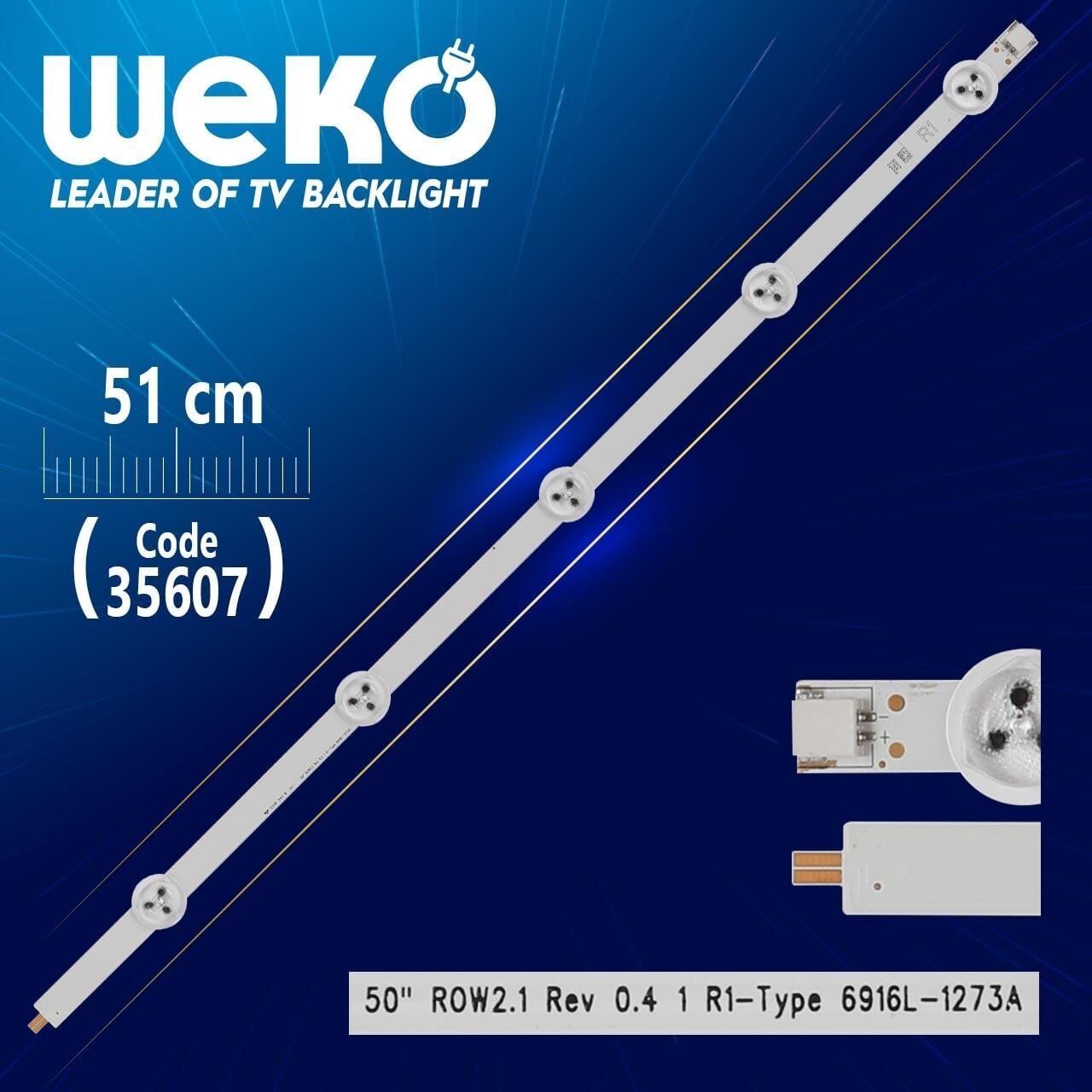 50'' ROW2.1 REV 0.4 1 R1-TYPE 6916L-1273A - 51 Cm 5 Ledli - WK-507 Led Tv Bar