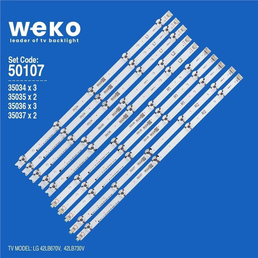 Wkset-5107 35034X3 35035X2 35036X3 35037X2 42 V14 Slim Drt Rev0.6 10 Adet Led Bar
