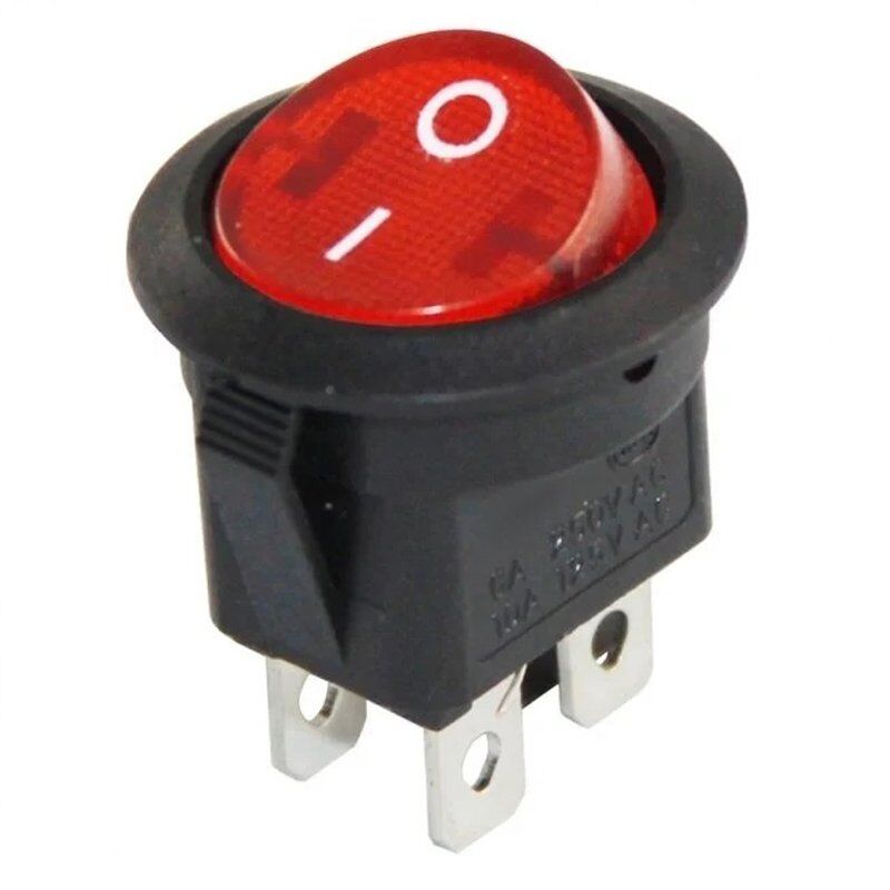 Powermaster IC-131-4 Yuvarlak Işıklı On-Off Anahtar 4P
