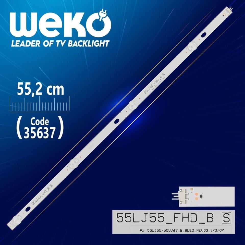 55LJ55/55UJ63_B_8LED_REV03_170707 - 55.2 Cm 4 Ledli - WK-1127 Led Tv Bar