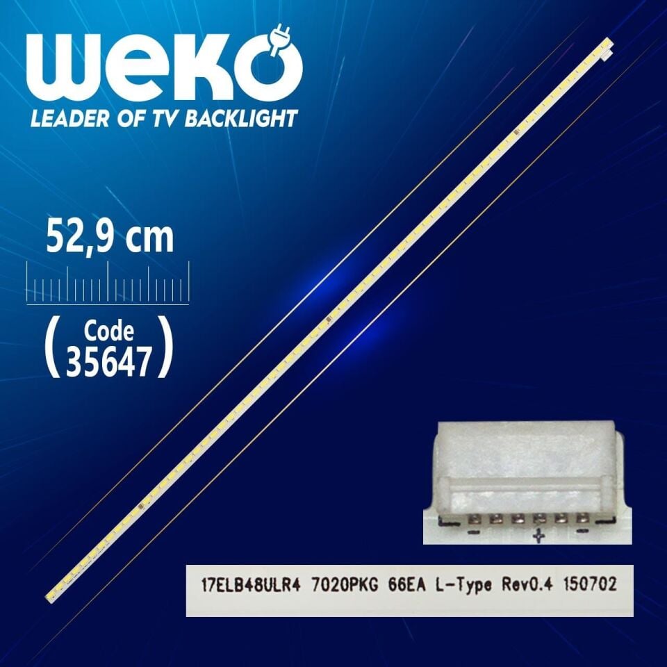 17ELB48ULR4 7020PKG 66EA L-TYPE REV0.4 - 52.9 Cm 66 Ledli - (WK-1133) Tv Led Bar