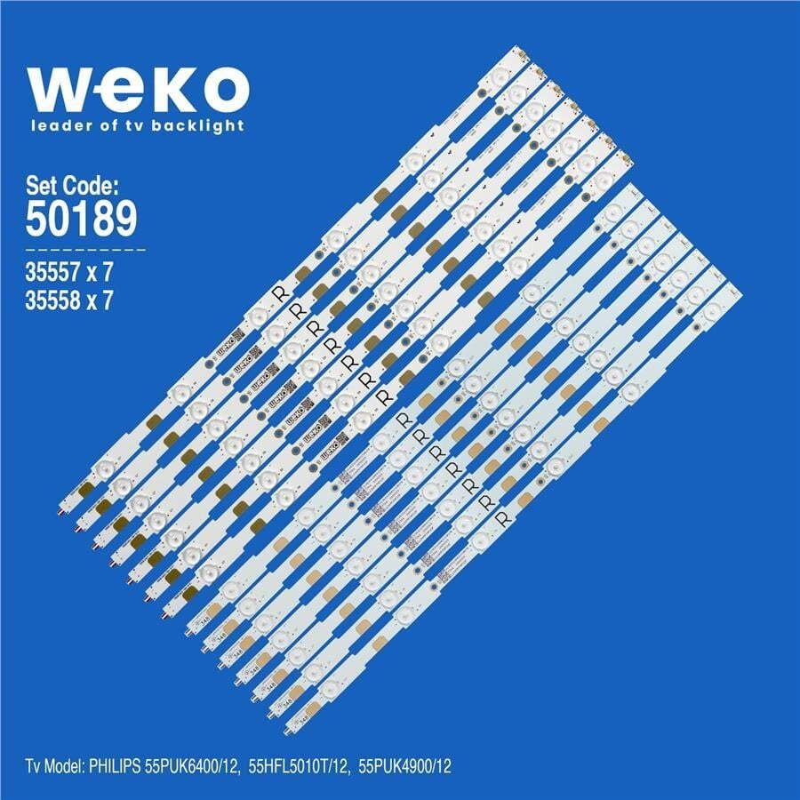 Wkset-5189 35557X7 35558X7 Evt Lbm550e0601-Dr-3 (R)/Lbm550e0601-Dq-1 (L) 14 Adet Led Bar