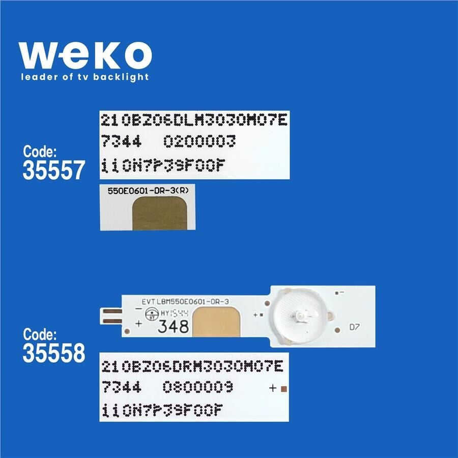 Wkset-5189 35557X7 35558X7 Evt Lbm550e0601-Dr-3 (R)/Lbm550e0601-Dq-1 (L) 14 Adet Led Bar