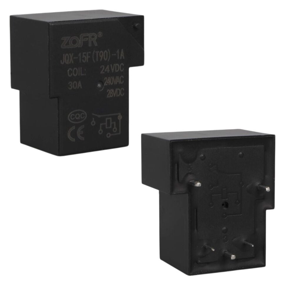 24V 30A 5 Pin Röle (JQX-15F-T90-24VDC)