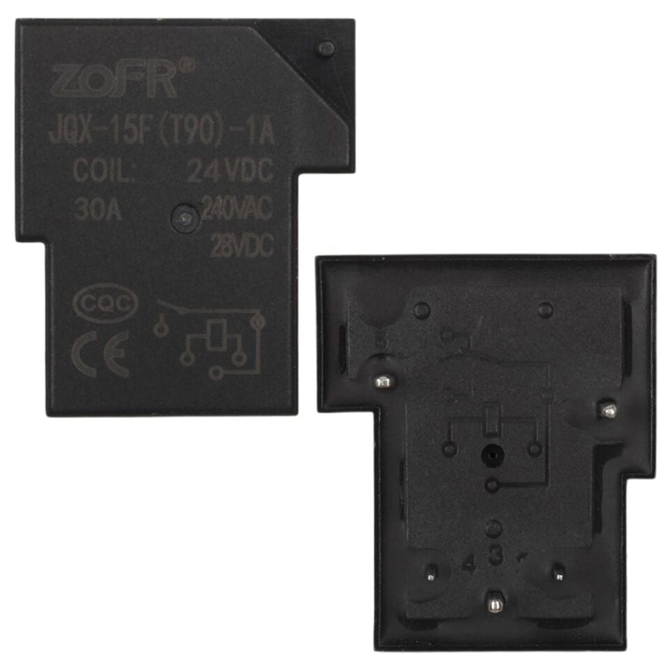 24V 30A 5 Pin Röle (JQX-15F-T90-24VDC)