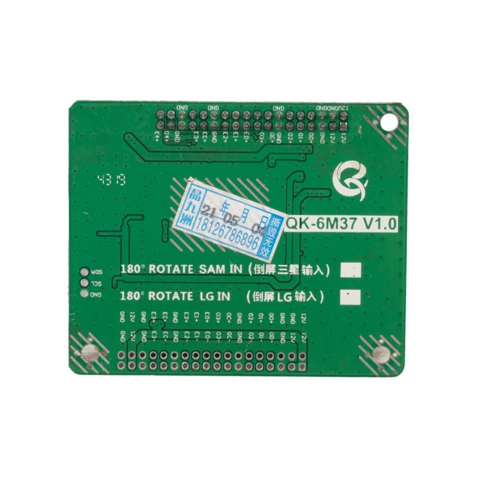 Lcd Panel Flexi Repair Qk6M37 V1.0 FHD Lvds Rotate 180