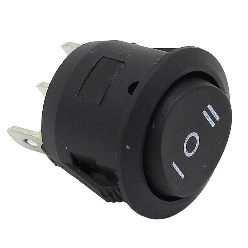 Powermaster IC-134 Yuvarlak Işıksız On-Off-On 3P Anahtar