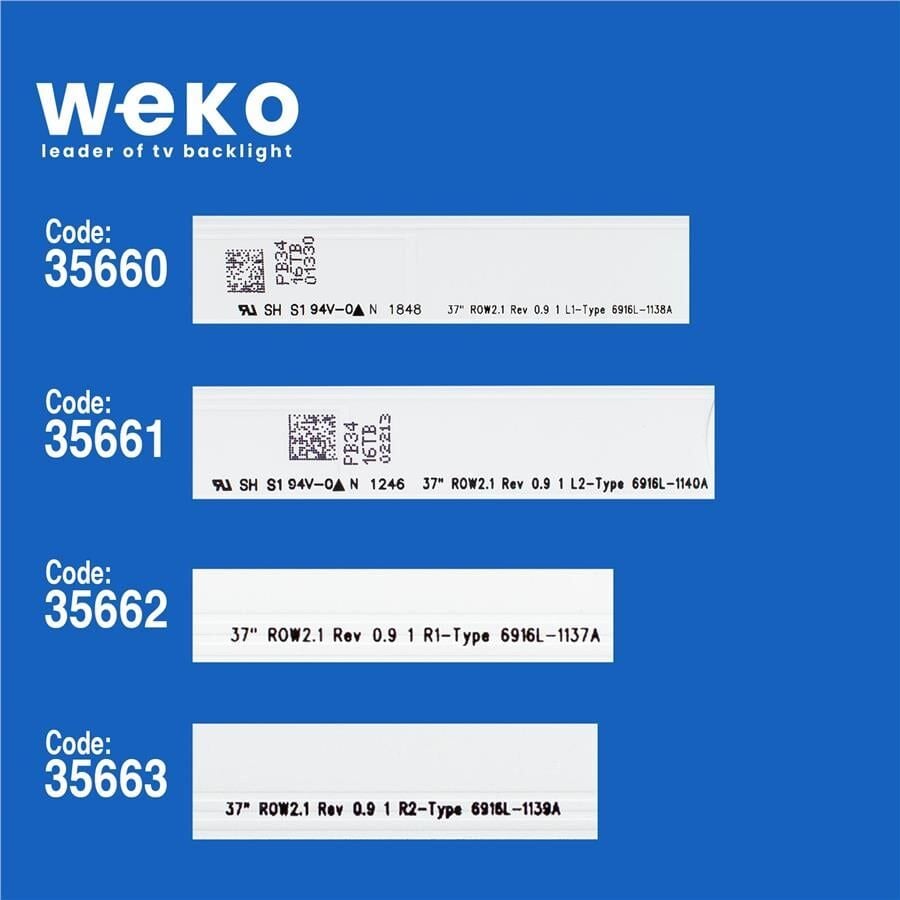 Wkset-5201 35660X2 35661X2 35662X2 35663X2 37 Row2.1 Rev 0.9 8 Adet Led Bar
