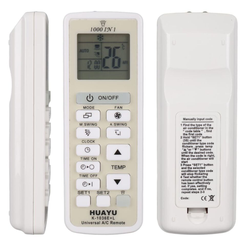 Huayu K-1036E+L Unıversal Klima Akıllı Kumandası