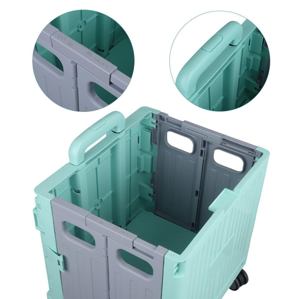 Sunup SN-26966 Katlanabilir Tekerlekli Alışveriş Arabası