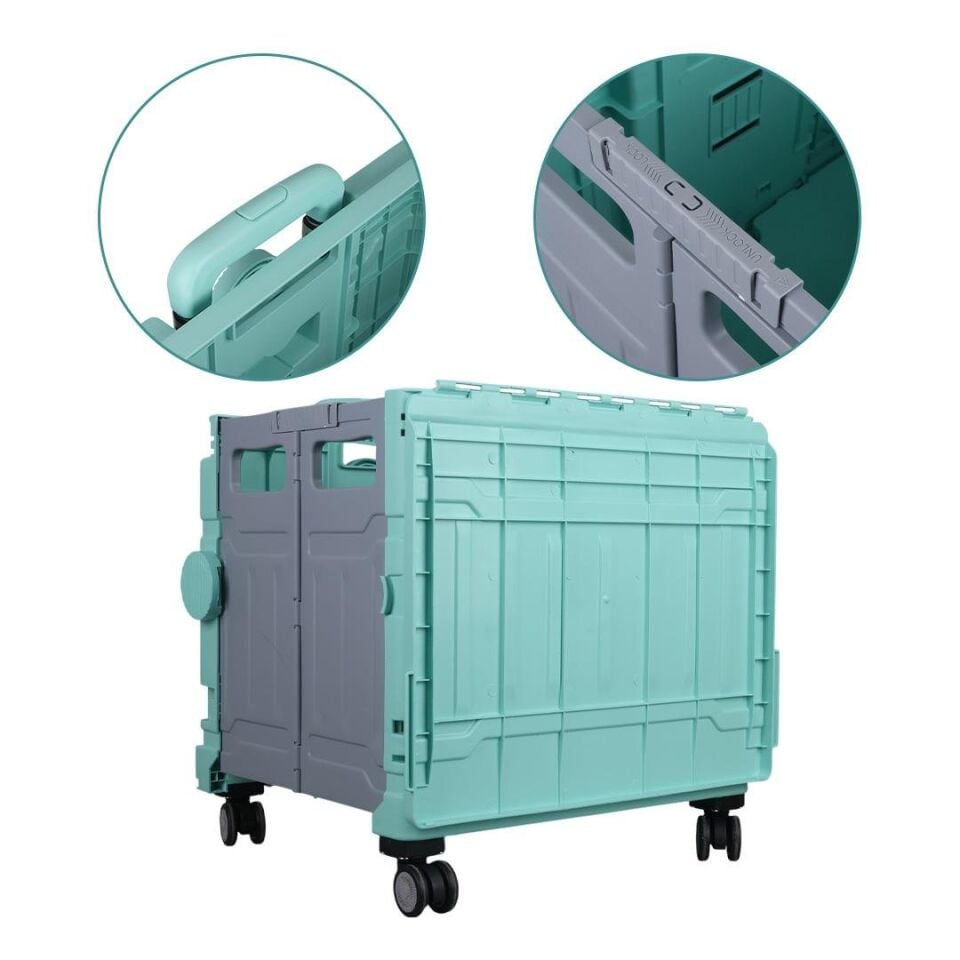 Sunup SN-26968 Katlanabilir Tekerlekli Alışveriş Arabası