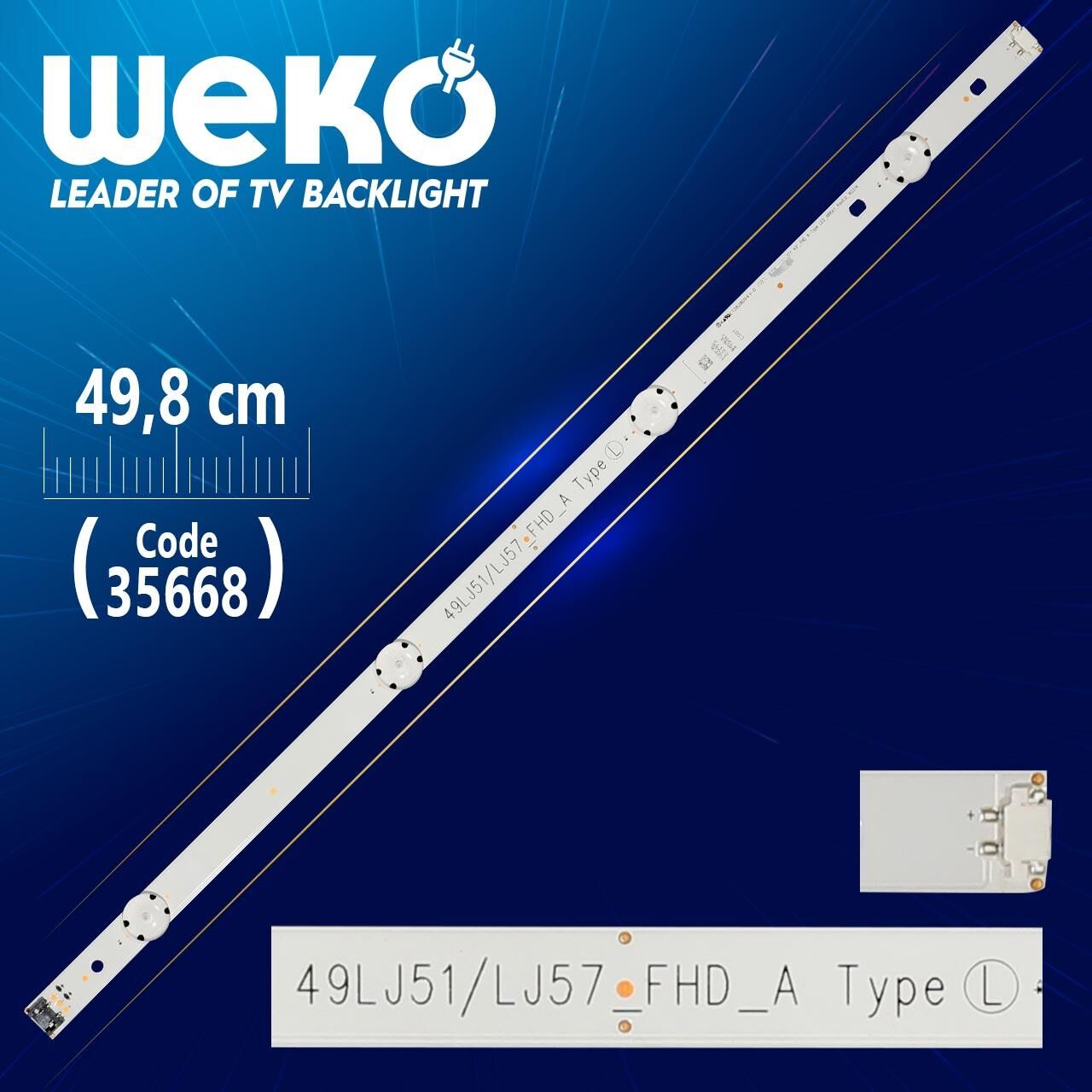 Lg Innotek 17Y 49_Fhd A-Type Led_Array_Rev0.0_160314 - 49.8 Cm 4 Ledli - (Wk-1147)