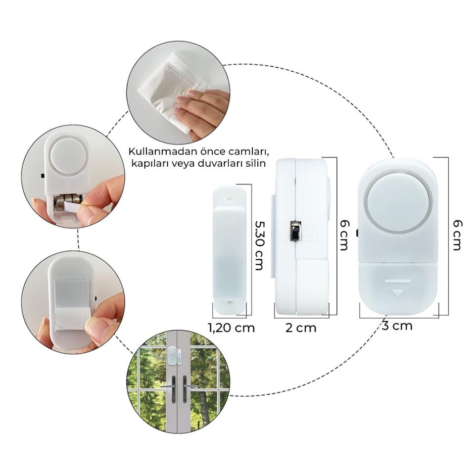 Powermaster Mini Manyetik Pencere Ve Kapı Güvenlik Alarmı