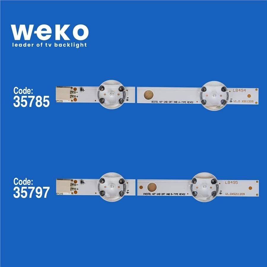 Wkset-5348 35785X2 35797X1 Vestel 40 Uhd Drt Vnb 3 Adet Led Bar (9+9Lens)