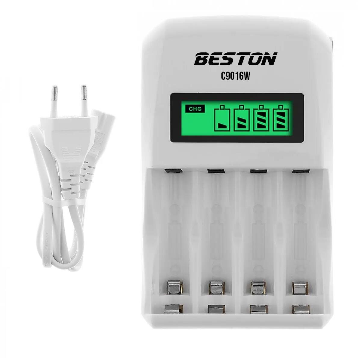 Beston C9016W  Ekranlı Süper Hızlı Pil Şarj Cihazı