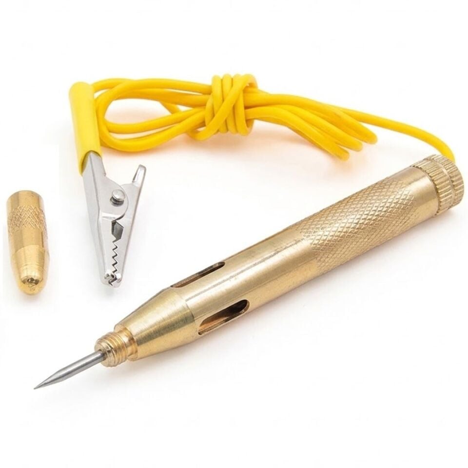 Powermaster PM-38818 Spiral Kablolu Kalem Tip Metal Voltaj Test Cihazı