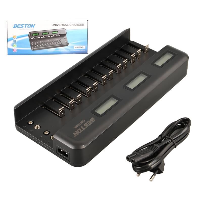 Beston C9036wl Lcd Ekranlı Hızlı Şarj Cihazı