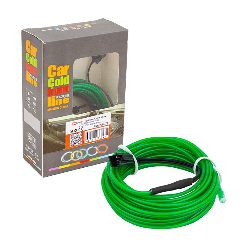 Powermaster PM-6078 5 Metre 5 Volt USB Adaptörlü Neon Yeşil İp Aydınlatma