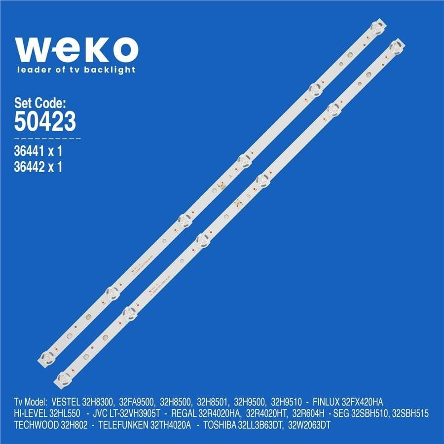 Wkset-5423 36441X1 36442X1 Jl.D32061330-078A 2 Adet Led Bar