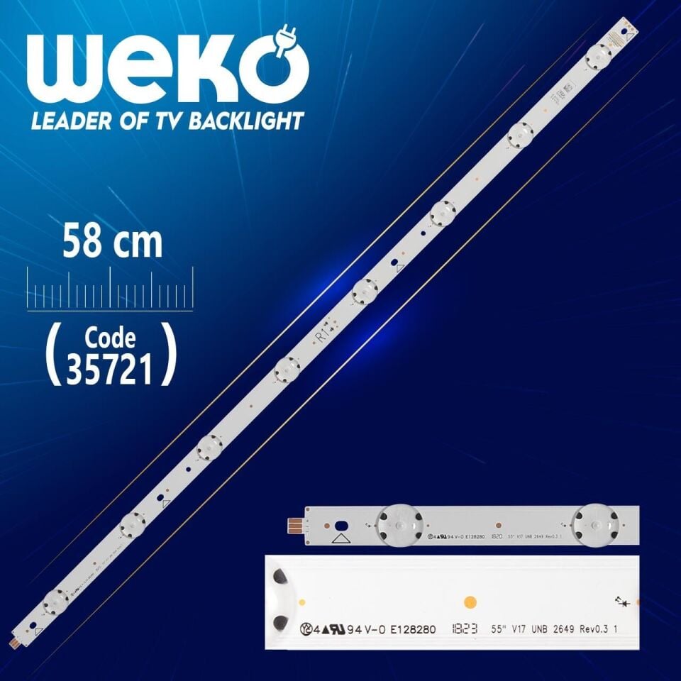 55'' V17 UNB 2649 REV0.3 1 - R1 TYPE - 59.2 Cm 8 Ledli - WK-1192 Led Tv Bar