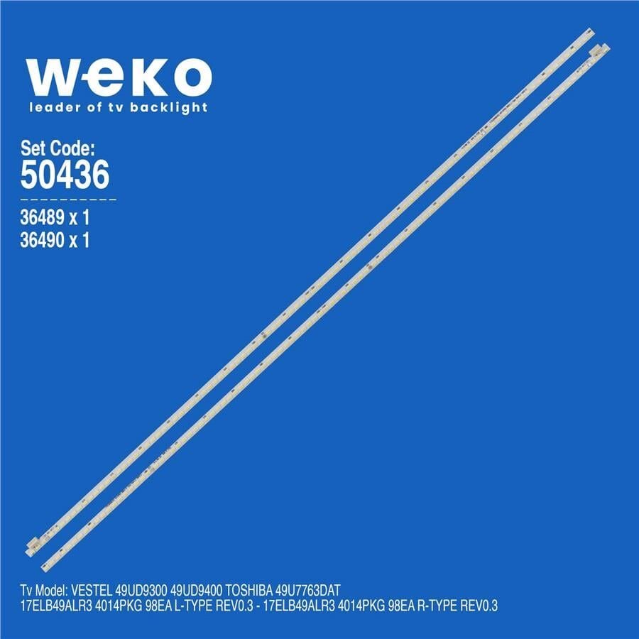 Wkset-5436 36489X1 36490X1 17Elb49alr3 4014Pkg 98Ea 2 Adet Led Bar (98Led)