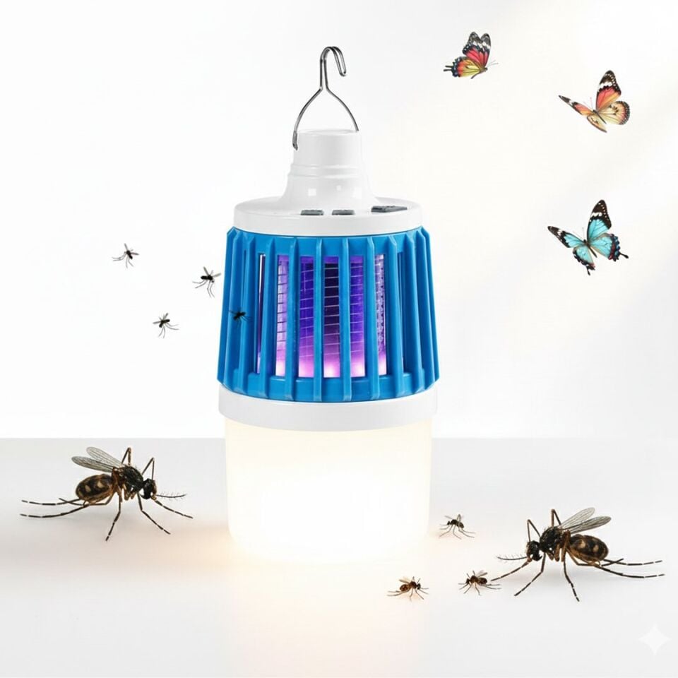 Powermaster MX-858 USB'li Sinek Öldürücü Şarjlı Kamp Feneri