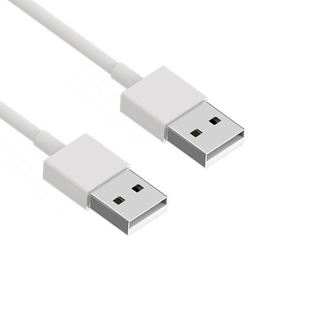 Powermaster Usb Erkek Erkek A/A 1 Metre Beyaz Kablo
