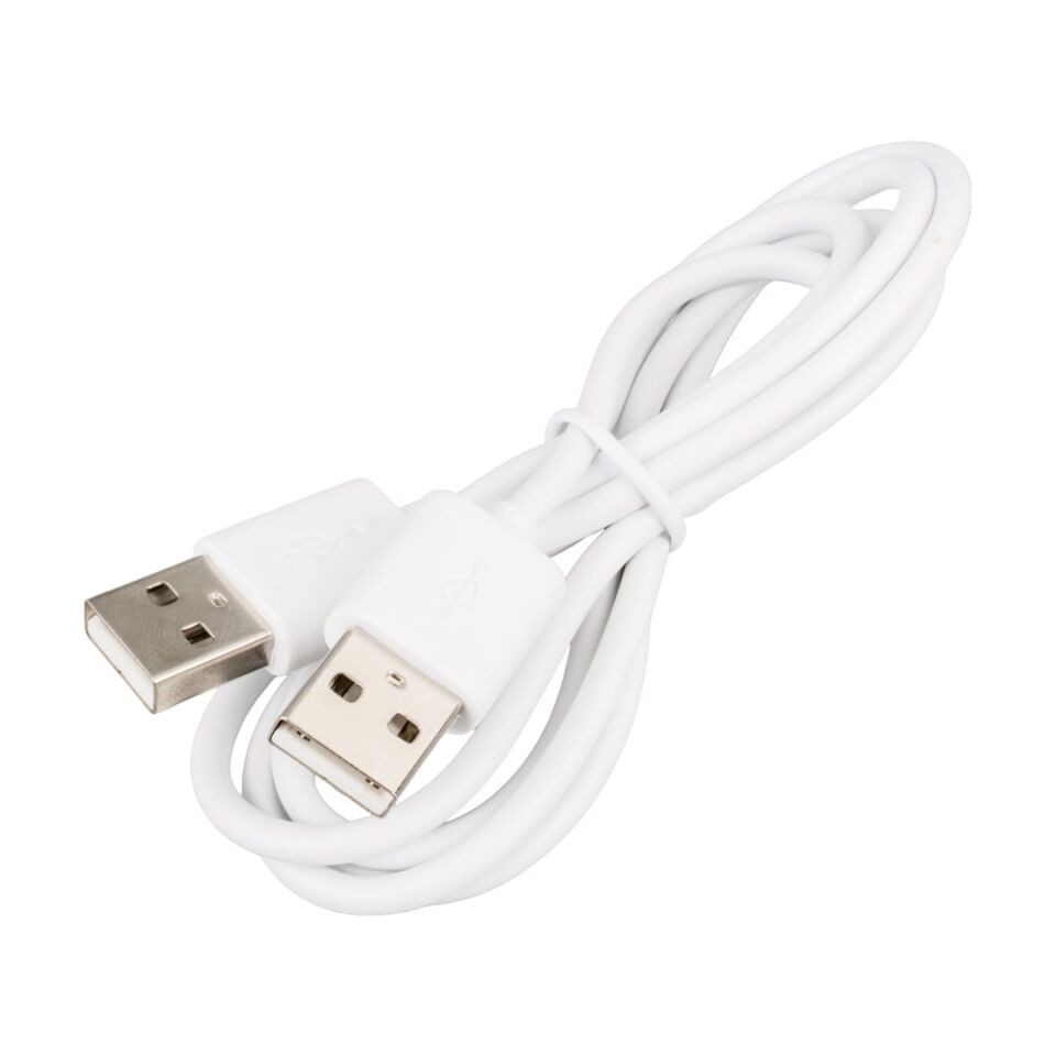 Powermaster Usb Erkek Erkek A/A 1 Metre Beyaz Kablo