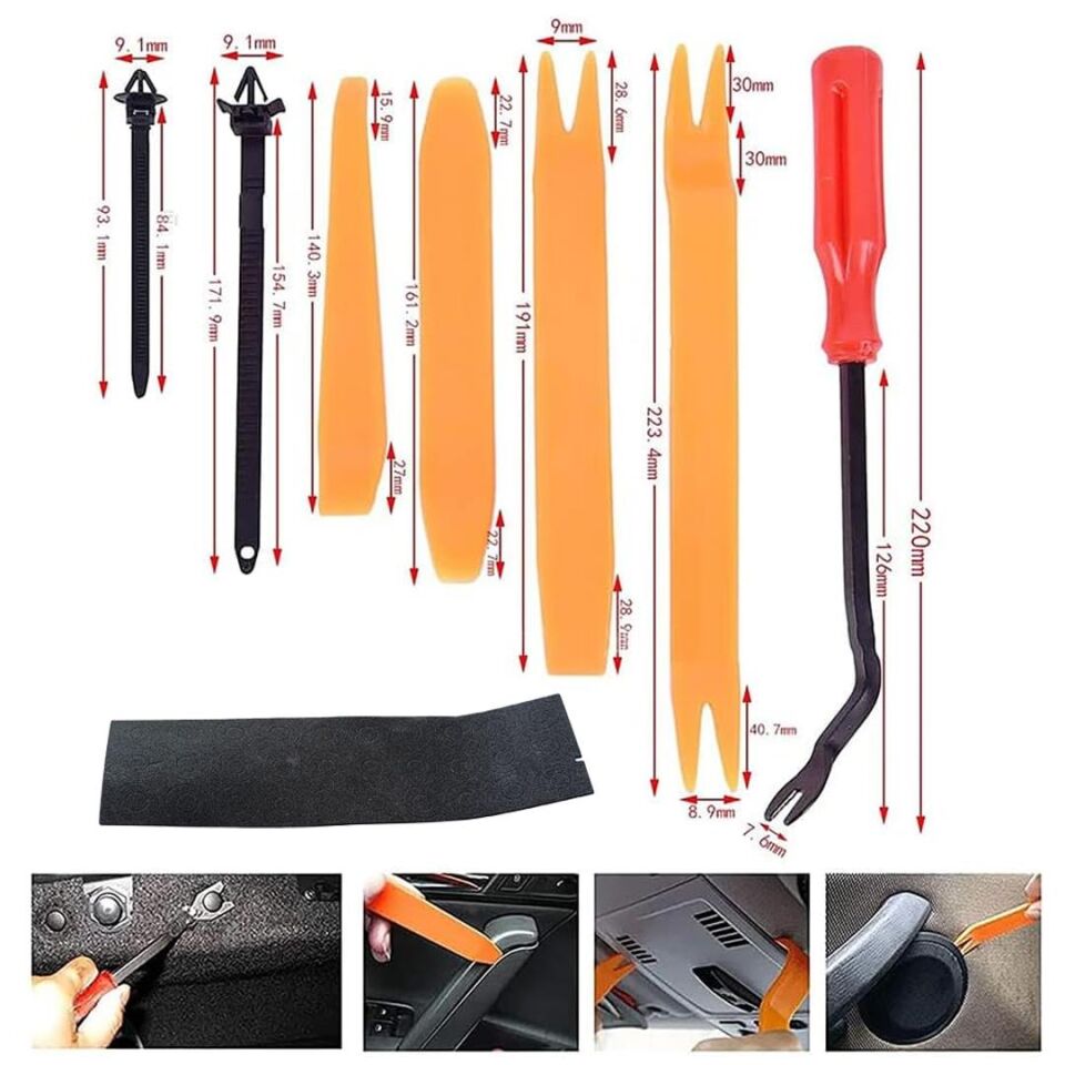 Powermaster PM-26823 Oto Tampon Tutucu Klipsi Plastik Bağlantı Ekipmanları Seti