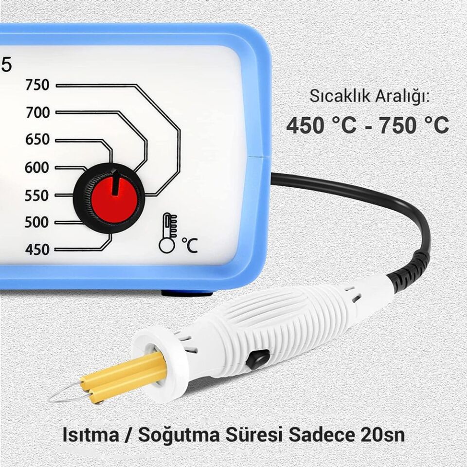Powermaster PM-15903 Isı Ayarlı Analog Ahşap Yakma Hayvası