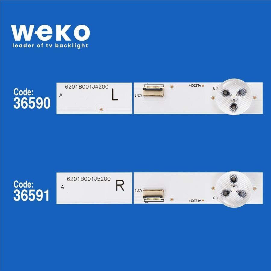 Wkset-5461 36590X10 36591X10 Innolux 6201B001J5200/6201B001J4200 20 Adet Led Bar