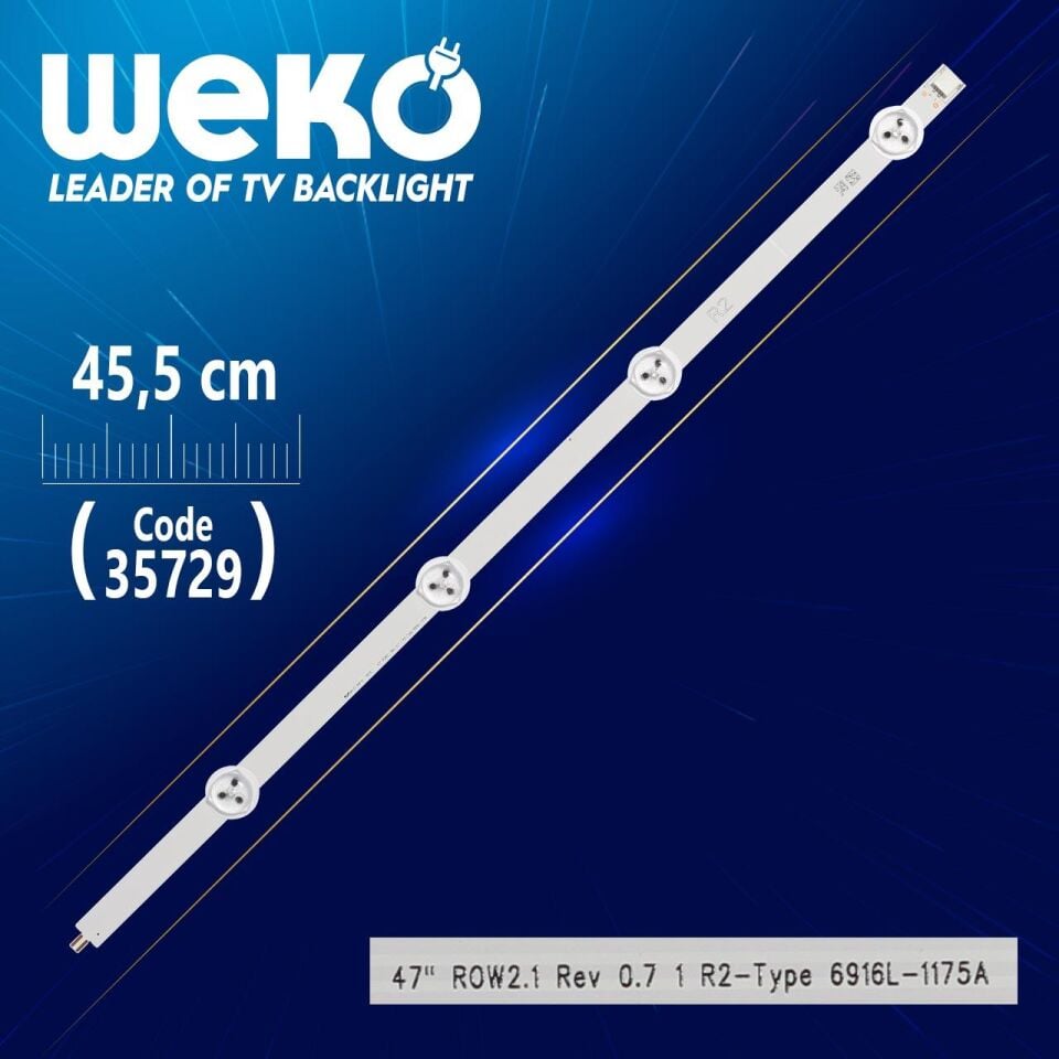 47'' ROW2.1 REV0.7 1 R2 - TYPE - 6916L-1175A/6916L-1360A - 45.5 Cm 4 Ledli - (WK-1199) Tv Led Bar