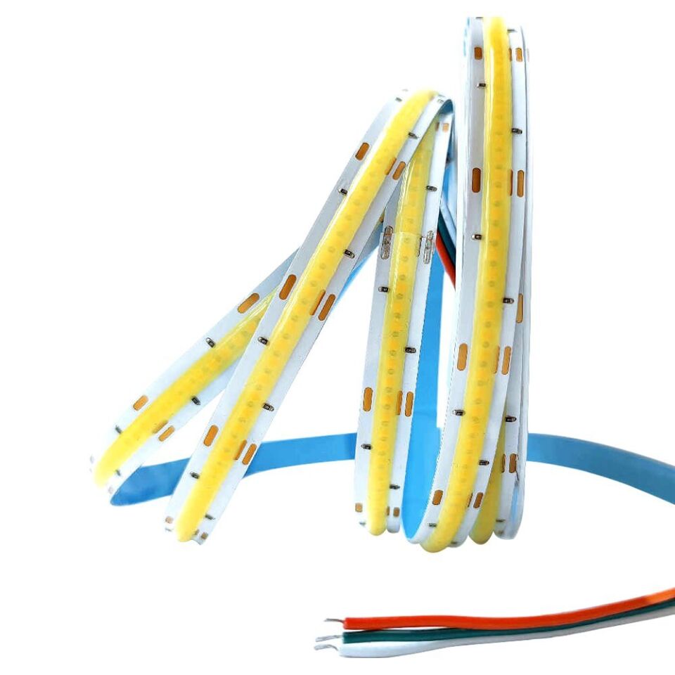 Powermaster Pembe 5 Metre 12 Volt 3000K Cob Şerit Led