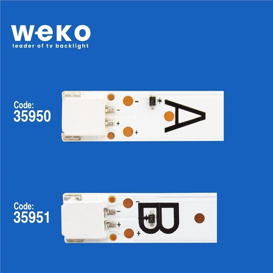 Wkset-5477 35950X4 35951X2 Vestel 50 Drt Uhd 6 Adet Led Bar (7Lens)