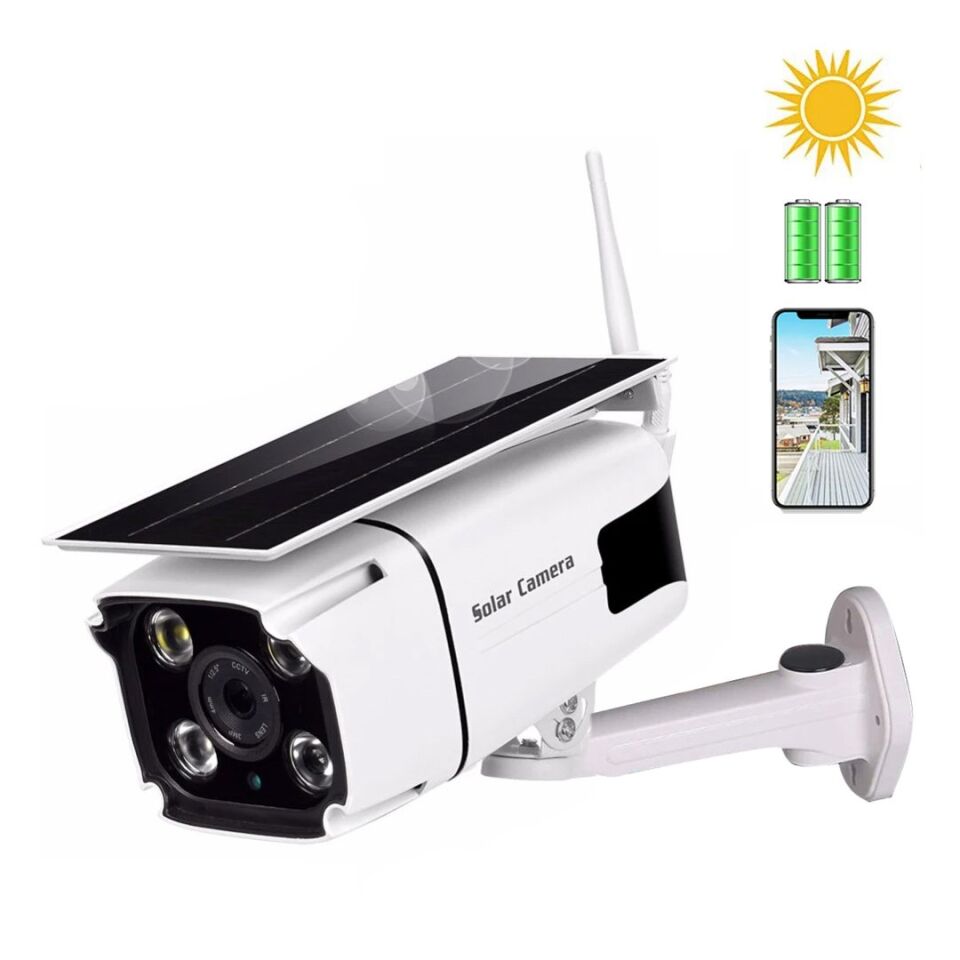 Powermaster PM-19469 1080P Antenli Metal Kasa Solar Wifi IP Kamera